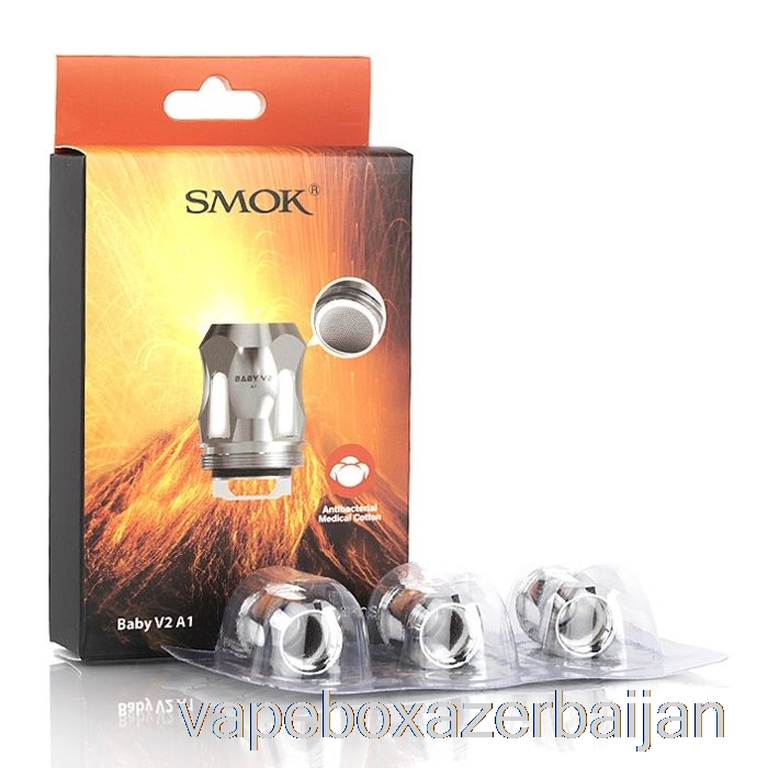 E-Juice Vape SMOK TFV8 Baby V2 Replacement Coils 0.17ohm Baby V2 A1 Single Coils (SS)